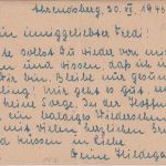 All.Bes. - Altenau 19.12.46 portofr. Kriegsgefangenenkarte i.d. UdSSR (PF 461/1)