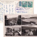 BRD - (20b) Riefensbeek ü. Osterode Landpost-Ra2 Karte n. hamburg 1955