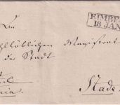 Hannover - Eimbeck 18. JAN Ra2 Militaria-Dienstbrief n. Stade ca. 1825