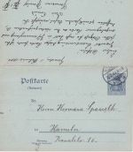DR - 2+2 Pfg Germania Antwortganzsache zusammenhgd. Ortskarte Hameln 11./12.2.04