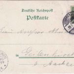 NRW - Stoppenberg b. Essen Restaurant "Hallo" farb. Mehrbildlitho gelaufen 1899