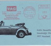 BRD - Georgsmarienhütte 1983 80 Pfg. AFS VAG Autohaus Drucksache n. Neustadt a/R