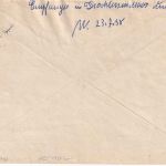 BRD - (24a) Niederkögt ü. Basbeck Landpost-Ra2 Brief n. Drochtersermoor 1958