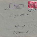 DR - Garbsen ü. Hannover Landpost-Ra2 Brief n. München 1937