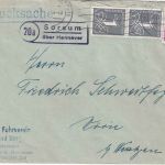 BRD - (20a) Sorsum ü. Hannover Landpost-Ra2 Drucksache n. Vörie b. Weetzen 1956