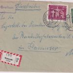 BRD - 3031 Grethem Landpost-Ra1 Einschreinbebrief Walsrode Land - Hannover 1962