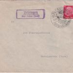 DR - Behringen ü. Soltau Landpost-Ra2 Brief n. Wernigerode 1937