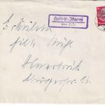 DR - Hustedt-Jägerei ü. Celle Landpost-Ra2 Brief n. Osnabrück 1934