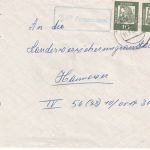 BRD - 3149 Pommoissel Landpost-Ra1 Brief Dahlenburg - Hannover 1962