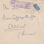 BRD - (20) Fölziehausen ü. Alfeld Landpost-Ra2 Brief n. Alfeld 1956