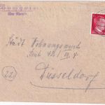 DR - Buchholz ü. Rinteln Landpost-Ra2 Brief n. Düsseldorf 13.2.45