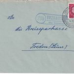 BRD - (20b) Erzhausen ü. Kreiensen Landpost-Ra2 Brief n. Freden 1961