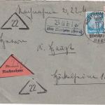DR - Bühle ü. Northeim Landpost-Ra2 Nachnahmebrief 1934