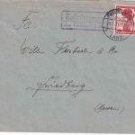 DR - Bellnhausen ü. Fronhausen (Lahn) Landpost-Ra2 Brief n. Friedberg 1936