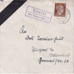 DR - Kiwitt ü. Kamen (Westf.) Landpost-Ra2 Trauerdrucksache n. Dortmund 1942