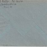 BRD - (22b) Oberbachheim ü. Nassau (Lahn) Landpost-Ra2 Brief 1953