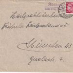DR - Kasbach ü. Linz (Rhein) Landpost-L2 Brief n. München 1936