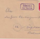 DR - Büemke ü. Meschede Landpost-Ra2 Brief n. Düsseldorf 1944