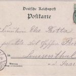 NRW - Höntrop Zeche Postamt etc. Mehrbild-Farblitho gelaufen 1901