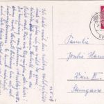 BRD - Bochum DPST (Devisenpoststelle) Tagesstempel Karte n. ÖSTERREICH 1953