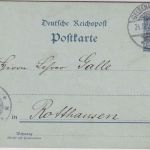 DR - 2 Pfg. K/A Ganzsache Nachbarortsverkehr Gelsenkirchen - Rotthausen 1900