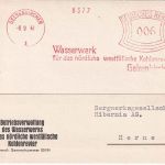 DR - Gelsenkirchen 1941 6 Pfg. AFS Wasserwerk Karte n. Herne