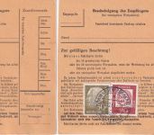 BRD - Krainhagen-Röhrkasten ü. Bückeburg Poststelle I 2 Paketkarten1961/62