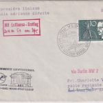 BRD - Vlotho 1958 Zuleitungspost DDR-Lufthansa Erstflug Berlin Karl-Marx-Stadt