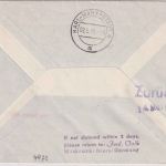 BRD - Vlotho 1958 Zuleitungspost DDR-Lufthansa Erstflug Berlin Karl-Marx-Stadt