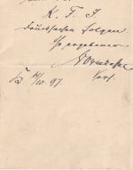 DR/Saalpost - Köln 1893 Kölner Funkenpost Klappkarte "Auffruff" (Karneval)
