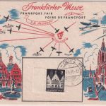 Bizone - Köln-Deutz-Messe 1948 Tagesstempel Sonderkarte Frankfurter Messe + SST