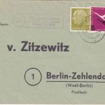 BRD - (16) Engelheilms ü. Fulda Landpost-Ra2 Drucksachenbrief n. Berlin 1955