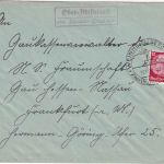 DR - Ober-Abtsteinch ü. Weinheim (Bergstraße) Landpost-Ra2 Brief n. FFM 1937