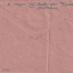 Bizone - (17a) Bettingen ü. Wertheim Landpost-Ra2 Brief n. Hannover 1948