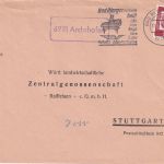 BRD - 6991 Archshofen Landpost-Ra1 Brief Bad Mergentheim - Stuttgart 1963