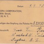 All.Bes. - 30 Pfg. Ziffer Drucksachenkarte n. USA Seelscheid - New York 13.4.48