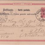 DR - 10 Pfg. Ganzsache n. HOLLAND K1 Godesberg 27/7 89 n. Denhaag