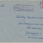 BRD - (14a) Mausdorf ü. Künzelsau (Württ.) Landpost-Ra2 Brief n. Stuttgart 1959