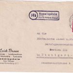 BRD - (14b) Remmingsheim ü. Rottenburg (Neckar) Landpost-Ra2 Brief 1956