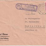 BRD - (17b) Schlatt ü. Freiburg (Breisgau) Landpost-Ra2 Brief n. München 1961