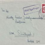 BRD - 7941 Egelfingen Landpost-Ra1 Brief Riedlingen - Stuttgart 1963