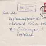 BRD - 7951 Bonlanden Gem. Berkheim Landpost-Ra1 Brief Biberach - Tübingen 1962