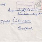 BRD - 7961 Eichstegen Landpost-Ra1 Brief Aulendorf - Tübingen 1963