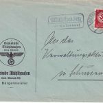 DR - Mühlhausen ü. Aulendorf Landpost-Ra2 Brief n. Schussenried 1941