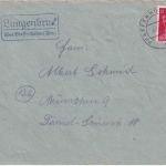 DR - Langenbruck ü. Pfaffenhofen (Ilm) Landpost-Ra2 Brief n. München 1944