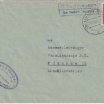 BRD - (13b) Buchhausen ü. Neufahrn Landpost-Ra2 Brief n. München 1960