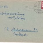 BRD - 8801Hebrontshausen Landpost-Ra1 Brief Mainburg - München 1963