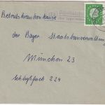 BRD - (13b) Diepoltskirchen ü. Eggenfelden Landpost-Ra2 Brief n. München 1962