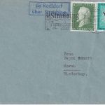BRD - (13a) Radldorf ü. Straubing Landpost-Ra2 Brief n. March 1958