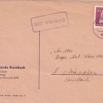 BRD - 8451 Allersburg Landpost-Ra1 Brief Amberg - München 1963